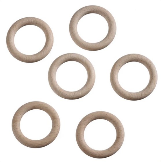 Buchenholzringe 6St. 56mm